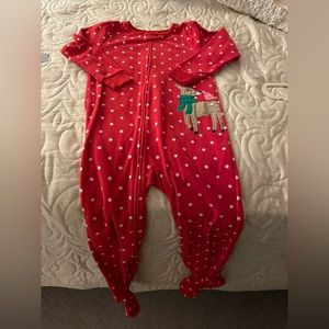 New! Christmas Fleexe PJs with feet - 5T